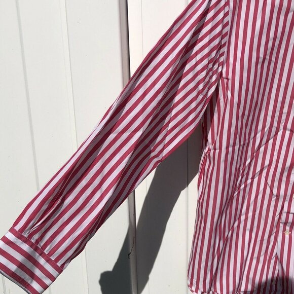 Faconnable Men's Striped Button Down Front Shirt P - Picture 3 of 10